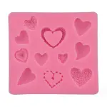 Different types heart silicone mould