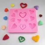 Different types heart silicone mould