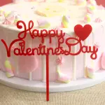 1 pcs happy Valentine Day cake topper