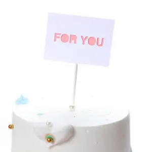 2 pcs For you cake topper