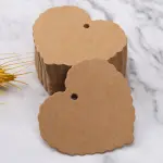 20 pcs heart shaped tags with thread