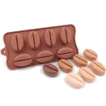 7 cavity coffee bean Chocolate silicone Mould
