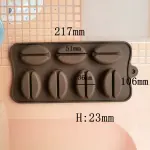 7 cavity coffee bean Chocolate silicone Mould