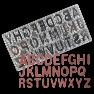 Polycarbonate 3D Chocolate Letters Mould