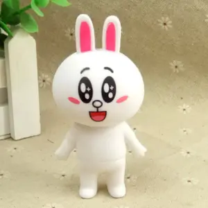 1 Pieces white Teddy Bunny Cake Topper Toy