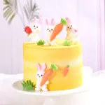 Easter Rabbit holding carrot Silicone Mould
