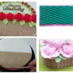 Basket weave texture cake side decorating silicone mould