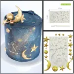 Moon and Star Eid silicone Mould