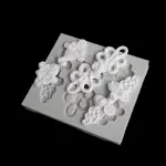 Knot button decorative silicone mould