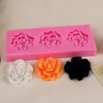 3 cavity 3d flower silicone mould