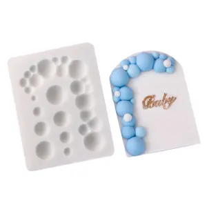 Bubble sphere big and small balls silicone mould