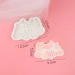 Best mom with heart silicone mould for chocolates fondant resins etc