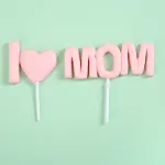 I love mom cake toy topper