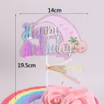 1 pcs happy birthday theme cake topper