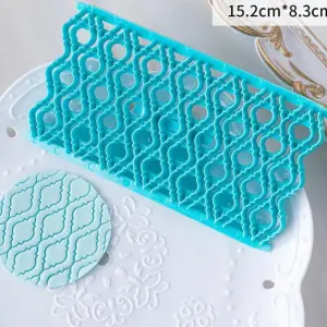 Moroccan pattern fondant impression stamps Embosser fondant tools