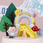 1 pcs Rainbow large size theme based cake toy topper