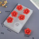6 cavity 3d flower silicone mould