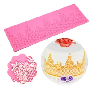 Crown shaped Lace silicone mould