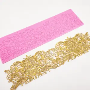 Detailed wedding Lace silicone mould