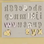 Alphabet lower case Silicone Mould