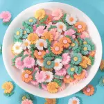 6 cavity Daisy flower silicone mould