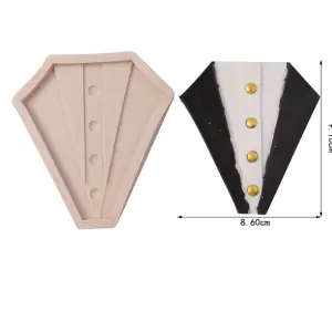 Men shirt theme silicone mould