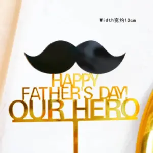 Happy Fathers day our hero cake topper