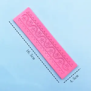 Detailed small boarder Lace silicone mould