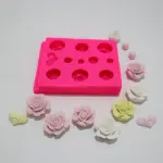 3D blooming Flower with heart silicone Mould