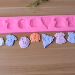 Baby Clothes Silicone Mold fondant mould style 2