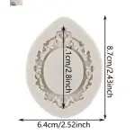 Oval frame silicone mould