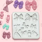 Different style bows candy silicone mould