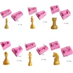 3D Chess game silicone mould set