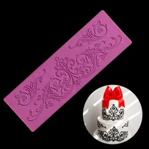 Classic curved detail Lace silicone mould