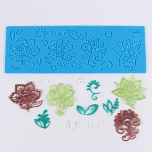 Floral Lace silicone mould style 6