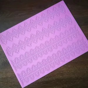 Detailed boarder wedding theme Lace silicone mould style 8