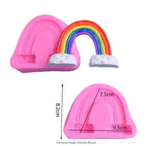 Large 3D rainbow clouds Silicone mould
