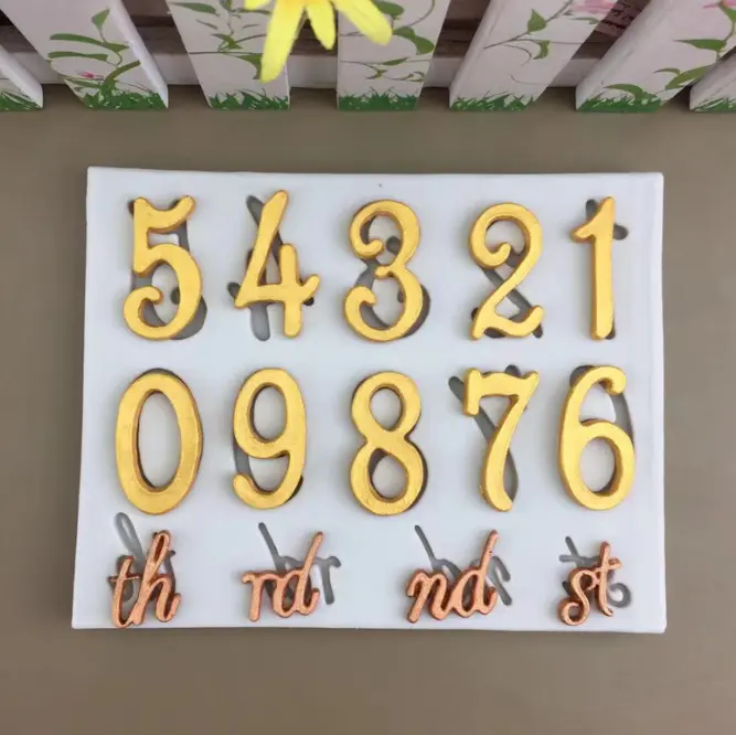 Silicone Number Mould style 2