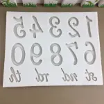 Silicone Number Mould style 2