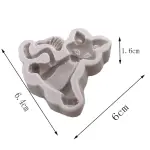 3D cat with fish bone Silicone Mould