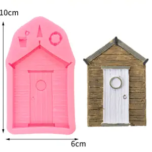 House beach Door hut theme silicone mould