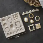 Vintage Brooch frame boarder silicone Mould