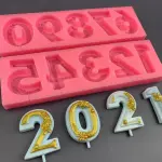 Silicone Number Mould style 2