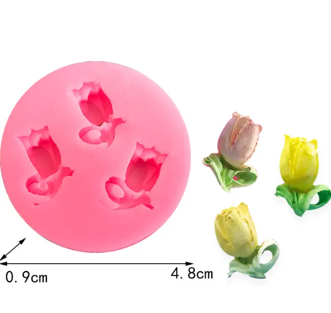 Tulip flower silicone mould