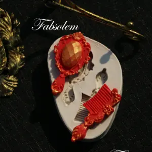 Mirror hair comb silicone mould