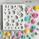 Different roses flower silicone mould