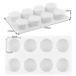 8 cavity Spiral flower design Silicone Mould for mousse,baking,desserts etc