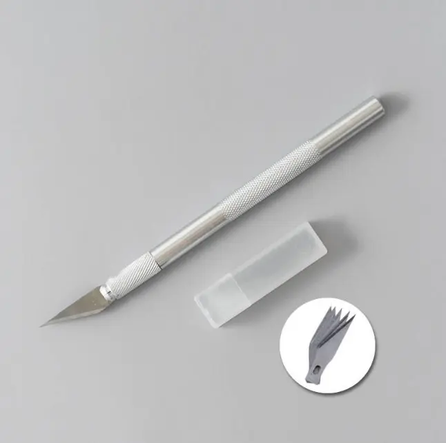 ACTO Knife Crafts Steel Cutter Tool with 5 Interchangeable Sharp Blades
