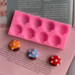 8 cavity mushroom Silicone mould