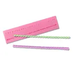 2 CAVITY Knit Rope Pearl Twist Rope Silicone Mould style 2